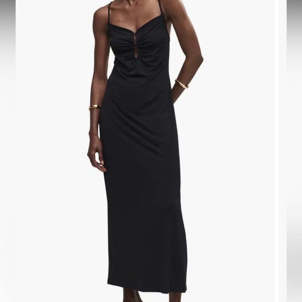 Mango Cutout Maxi Dress